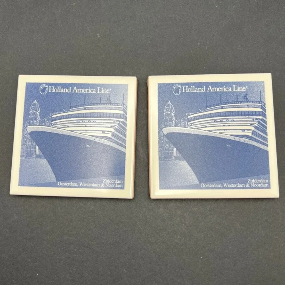 Two Holland America Cruise Lines Ship Coasters‎ 4 Ships